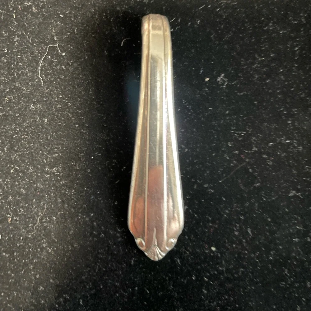 Silver spoon pendant for necklace vintage‎